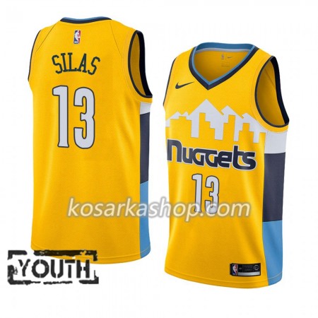 Dres Denver Nuggets Xavier Silas 13 2018-2019 Nike Žuti Swingman - Dječji
